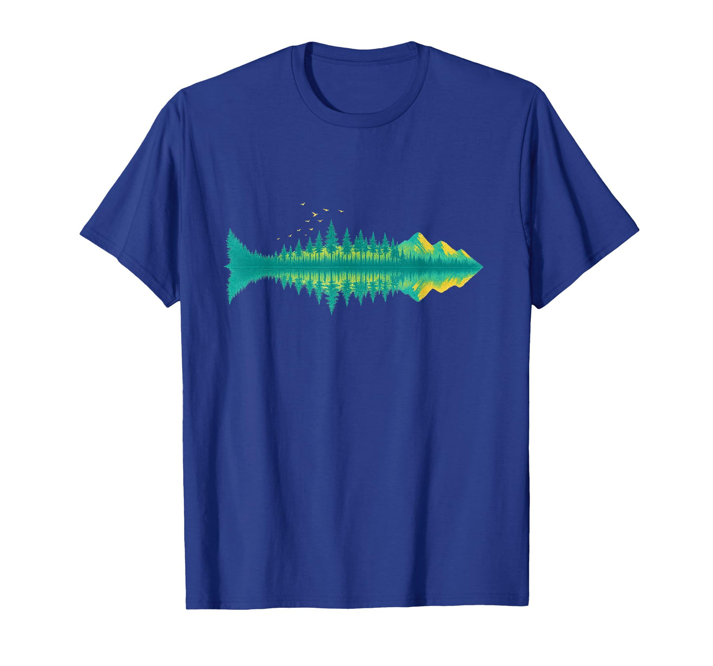 Hikers Campers Outdoorsmen Nature Fisherman Reflection T-Shirt