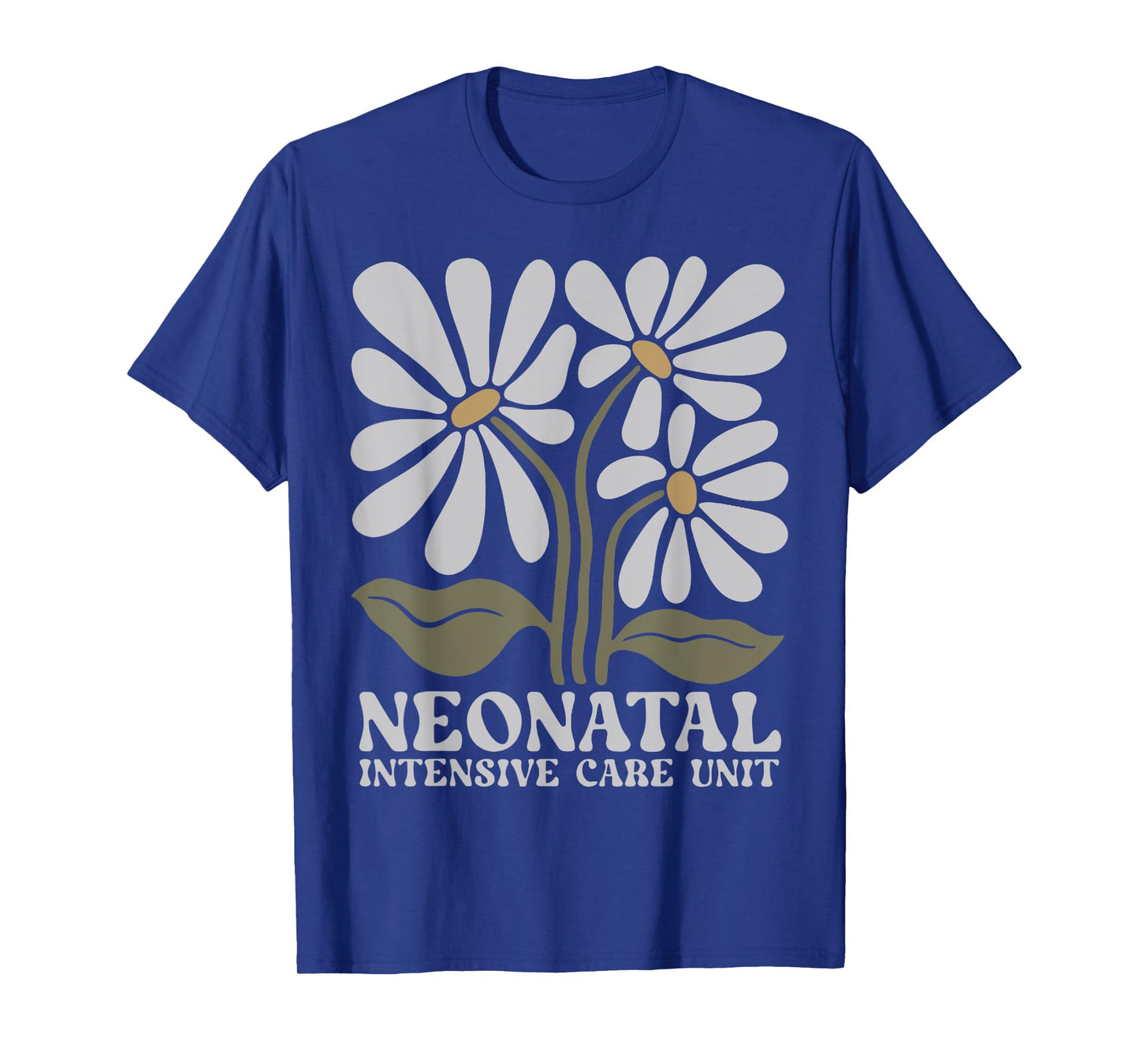 Boho Floral Nicu Nurse Neonatal Nurse Crew RN Nursing T-Shirt