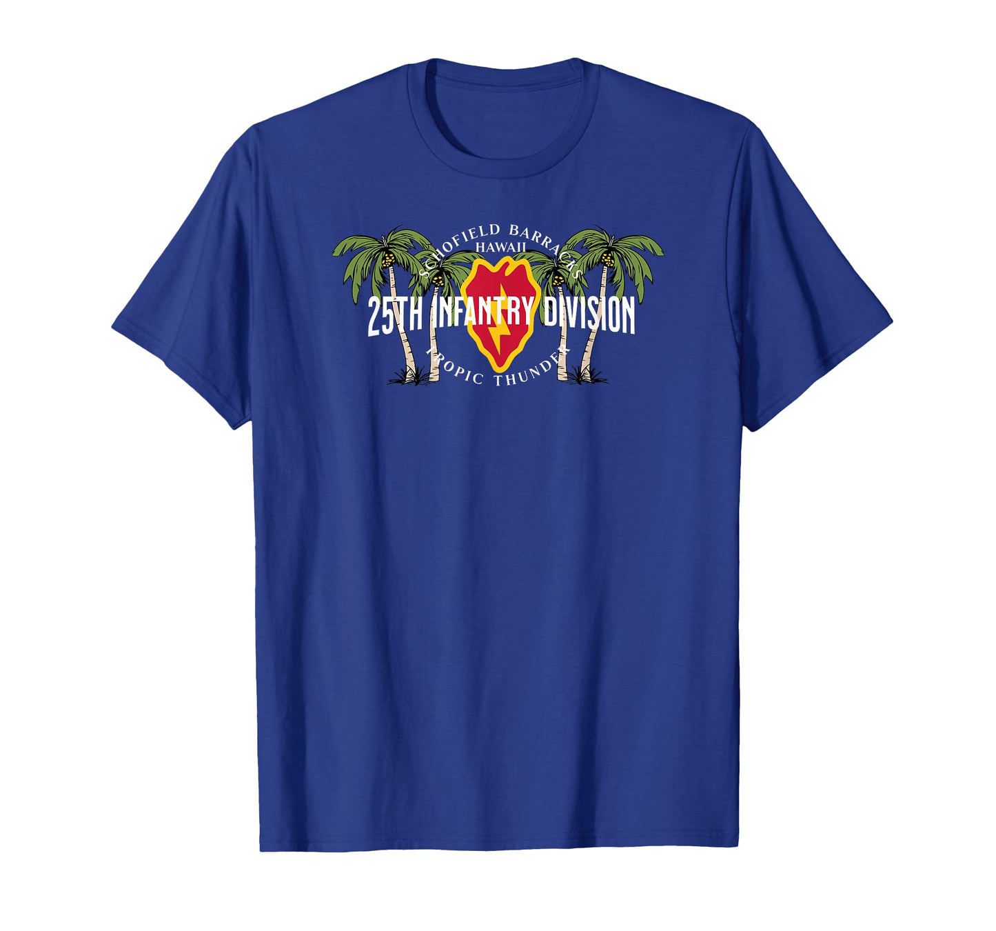 25th Infantry Schofield Barracks Hawaii Tropic Thunder Vet T-Shirt