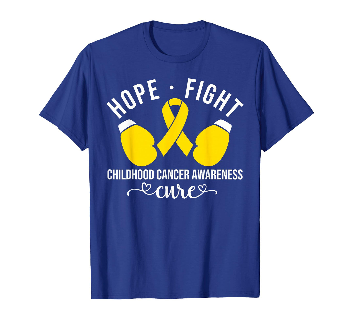 Hope Fight Cure Childhood Cancer Awareness for Kids Boy Girl T-Shirt