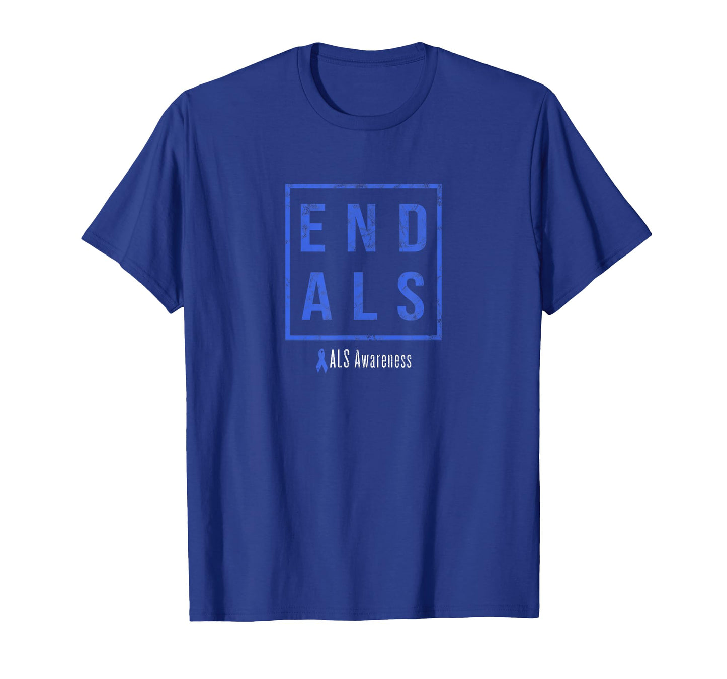 END ALS, Distressed ALS Awareness T-Shirt