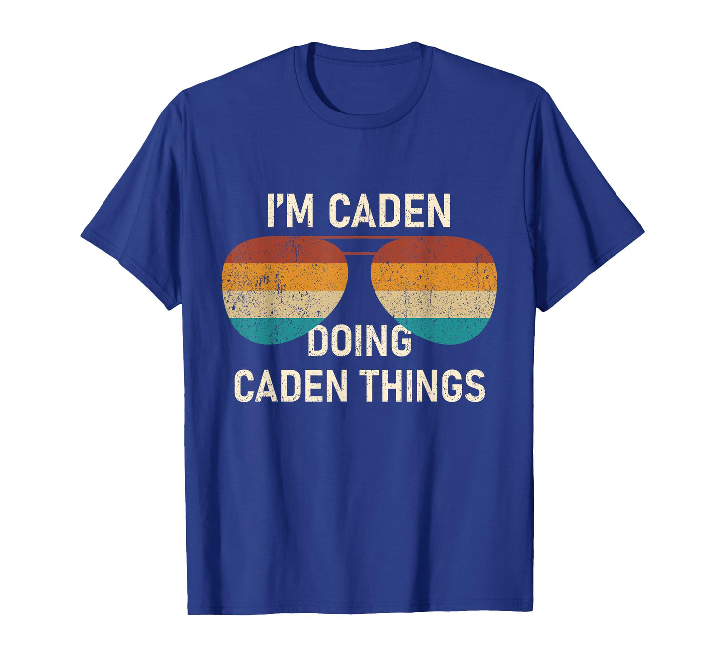 I'm Caden Doing Caden Things Retro Sunglass Personalized T-Shirt