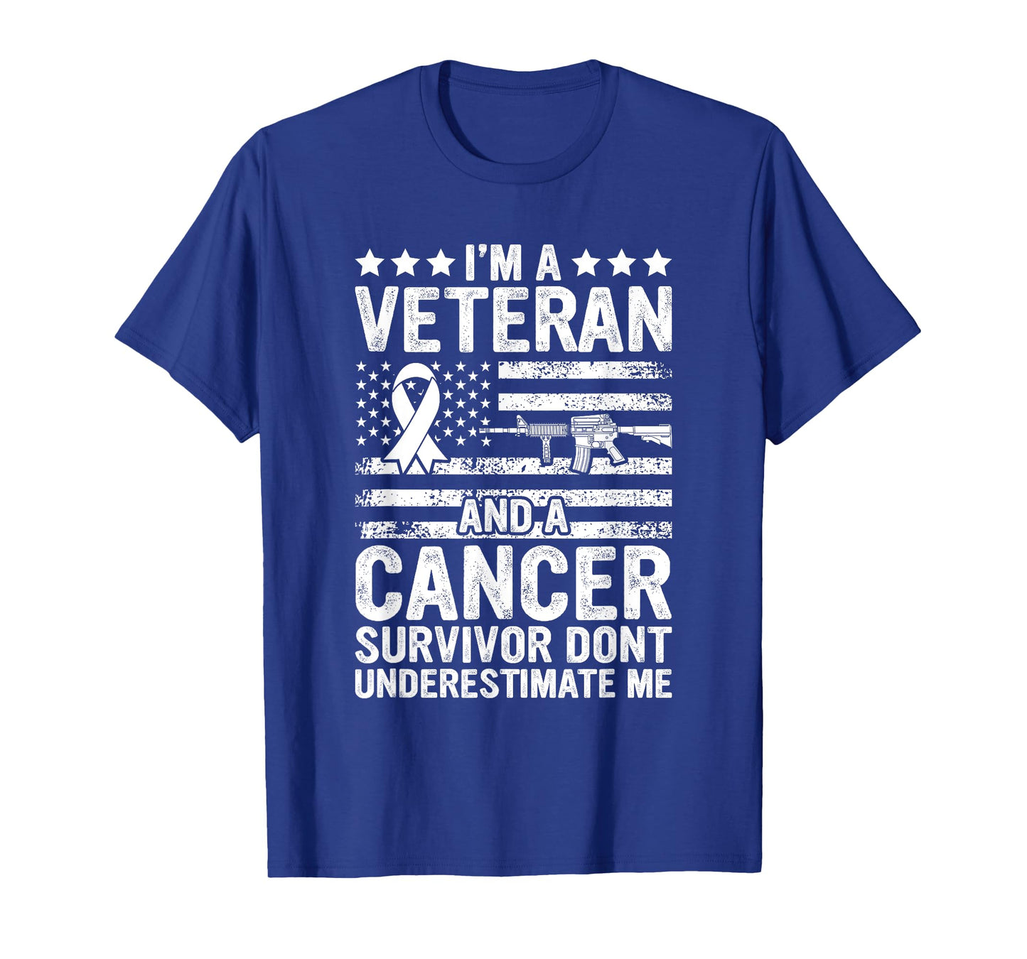 SOMMAS CANCER AWARENESS Cancer Survivor Veteran Chemotherapy Warrior Unisex-Adults Black Short Sleeve Classic Fit T-Shirt