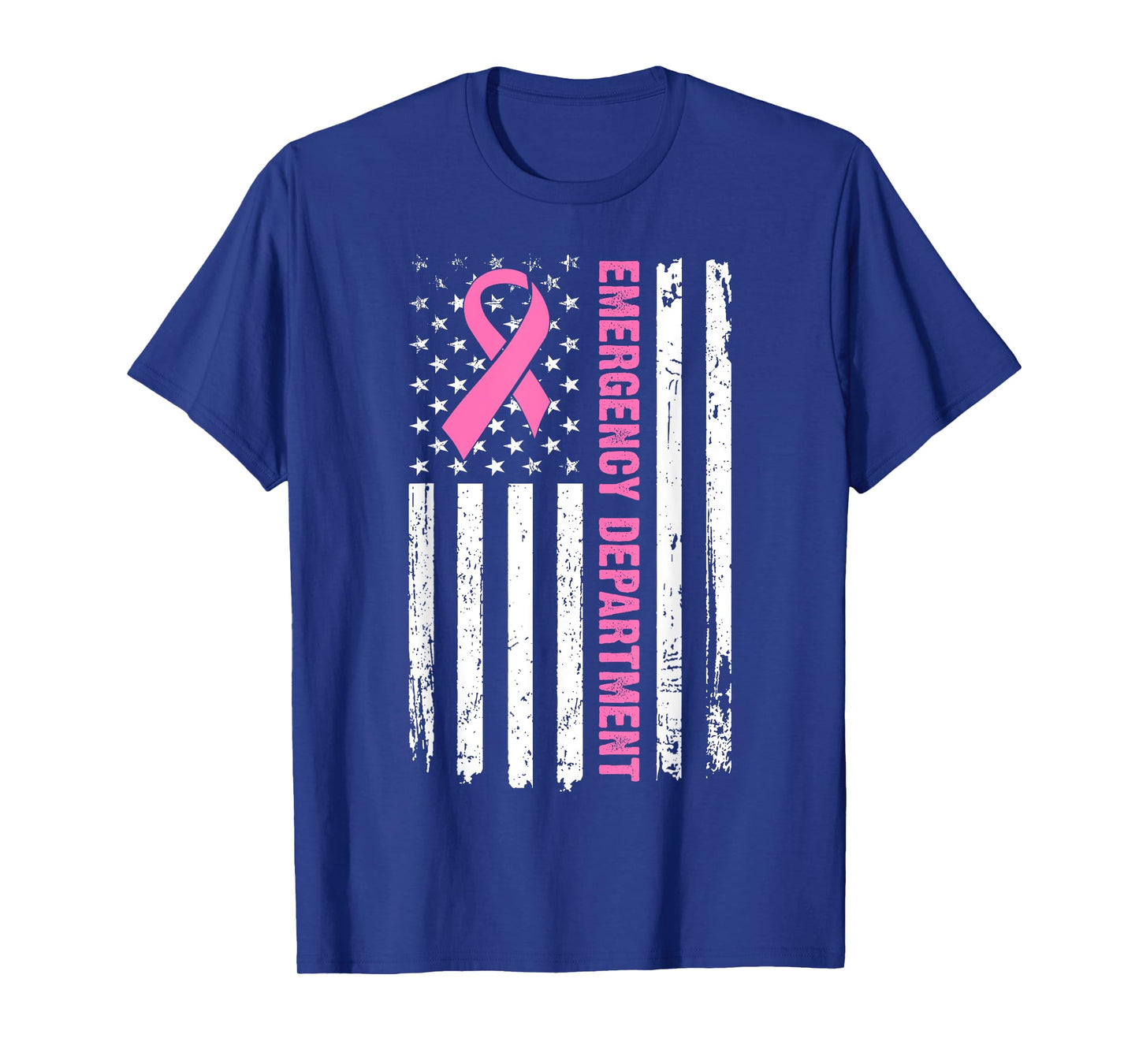 Emergency Department Breast Cancer Awareness Nursing Nurse T-Shirt