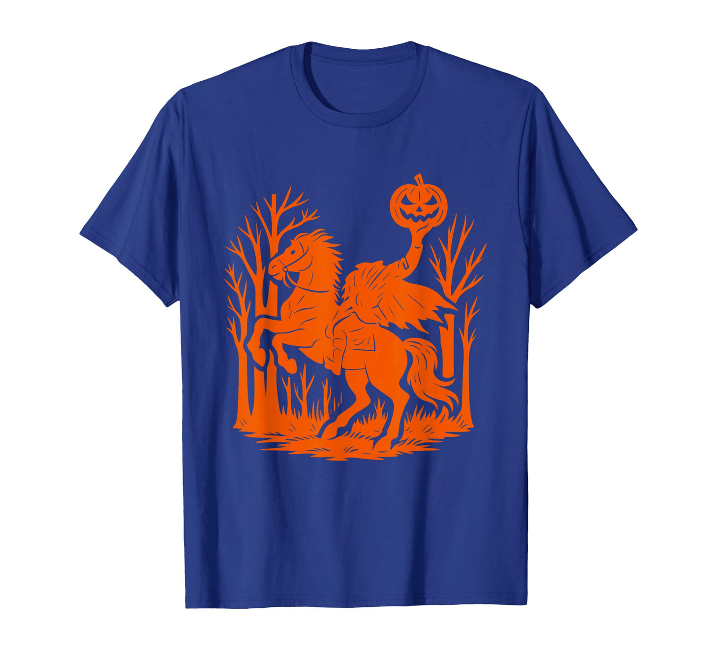 Headless Horseman Halloween Pumpkin Spooky Jack O Lantern T-Shirt