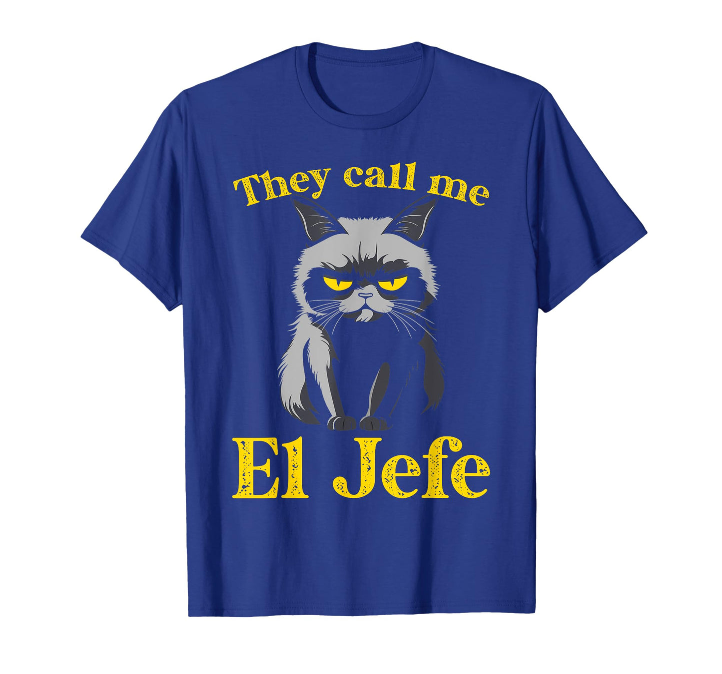 El Jefe Funny Cool Mexican The Boss Spanish Manager Cat T-Shirt
