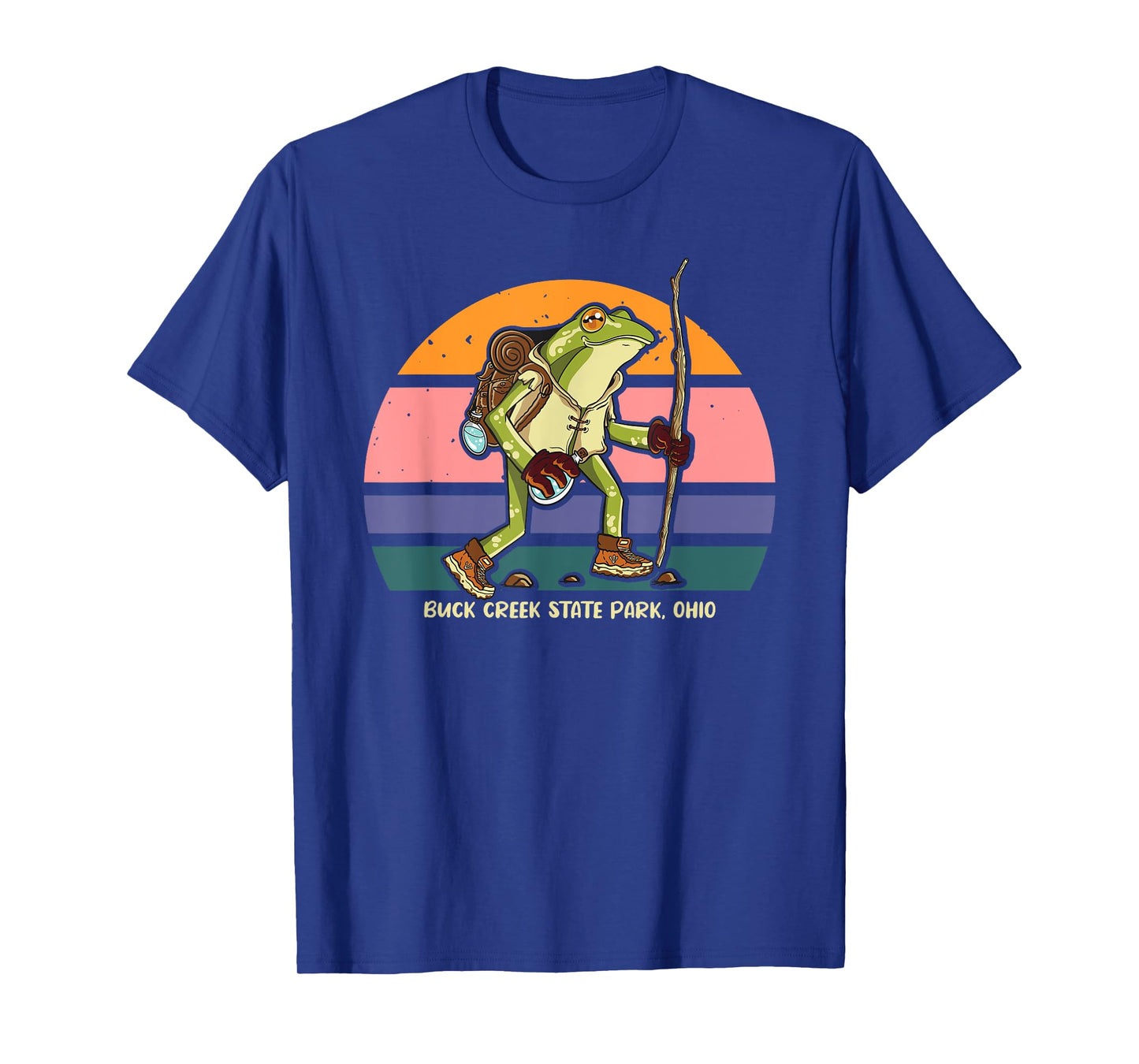 Buck Creek State Park Ohio Hiking Walking Frog T-Shirt