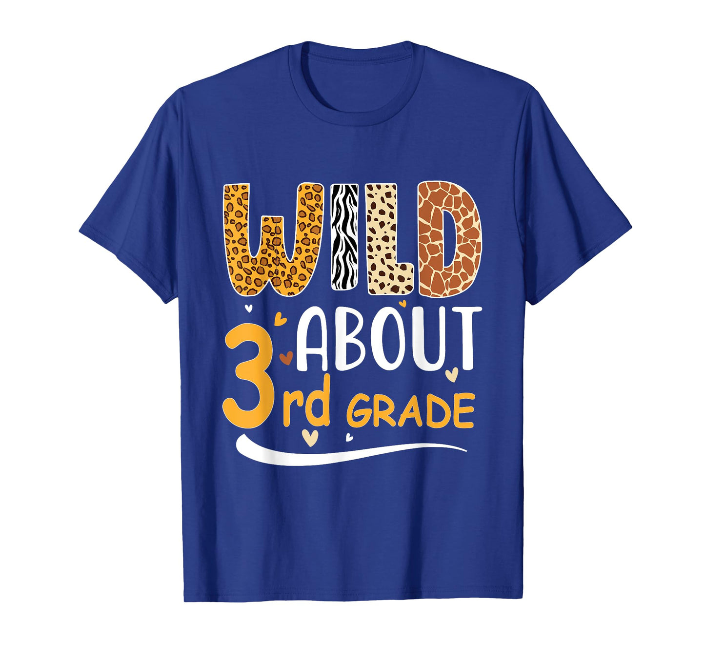 Wild about Third 3rd Grade Back To School Leopard T-Shirt