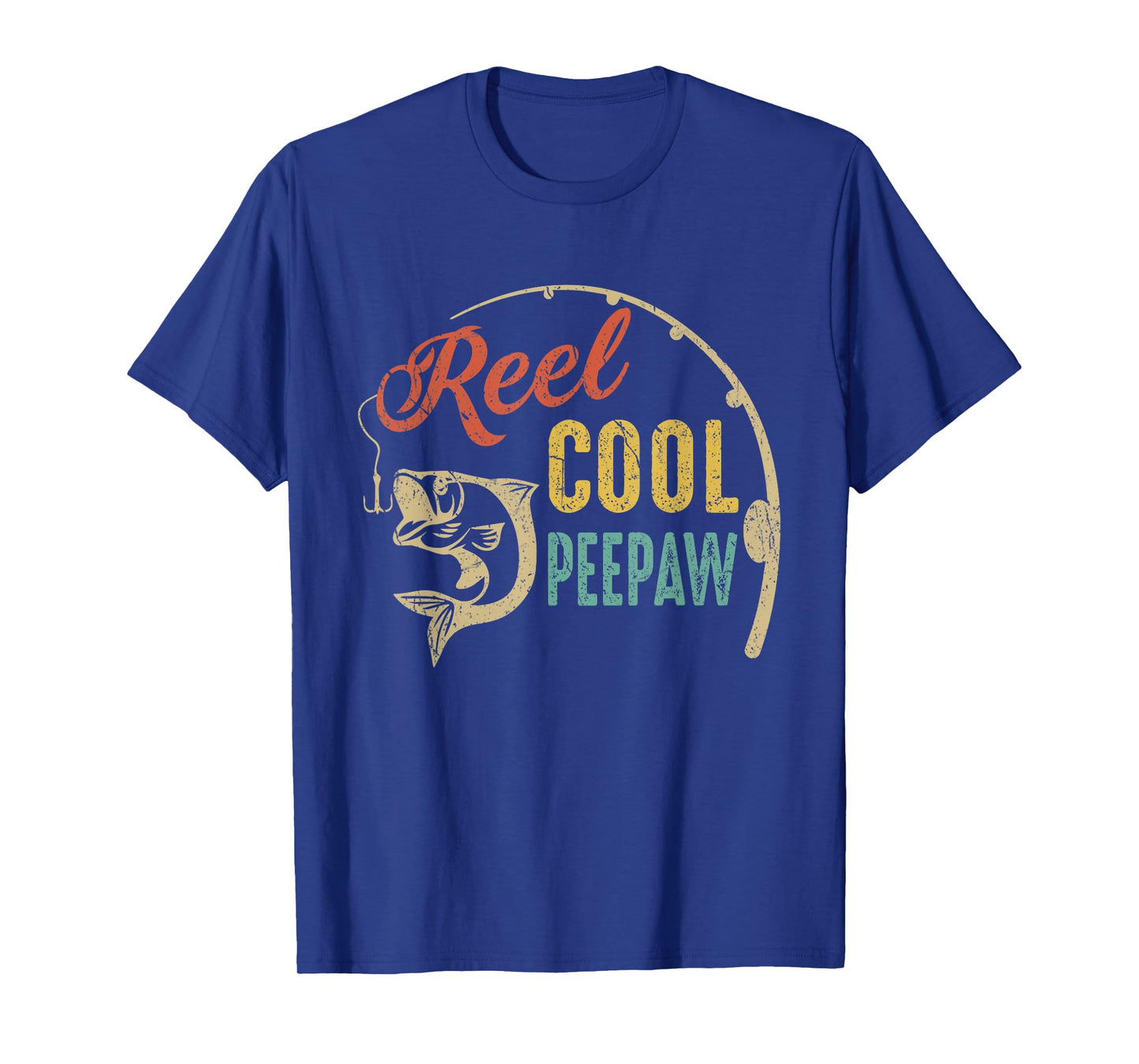 Fathers Day Shirt Vintage Fishing Reel Cool Peepaw T-Shirt