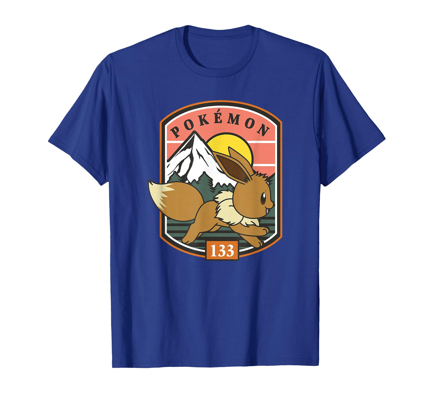 Pokรฉmon 133 Eevee Outdoor Adventure Forest Park Badge T-Shirt