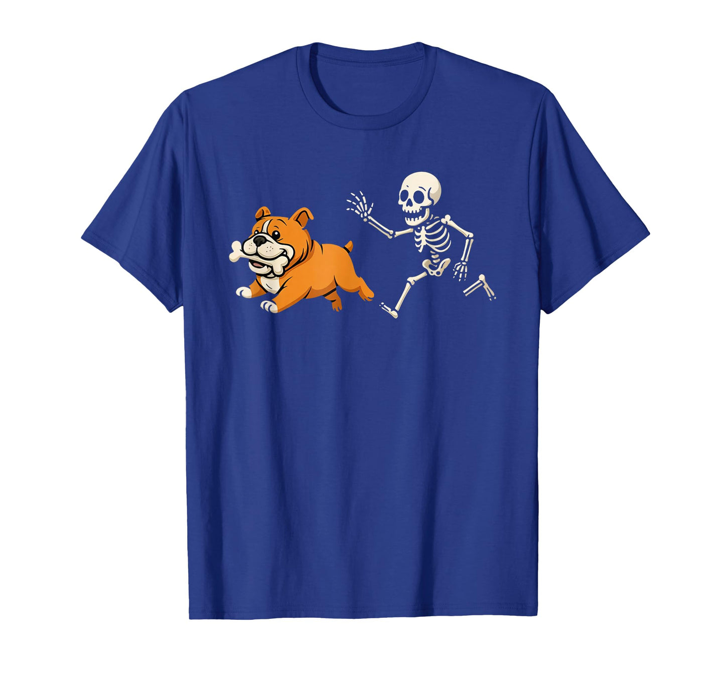 Funny Halloween French Bulldog Skeleton Spooky Season T-Shirt