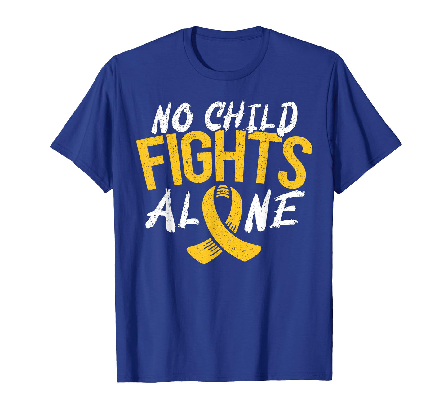No Child Fights Alone Childhood Cancer Awareness Month T-Shirt