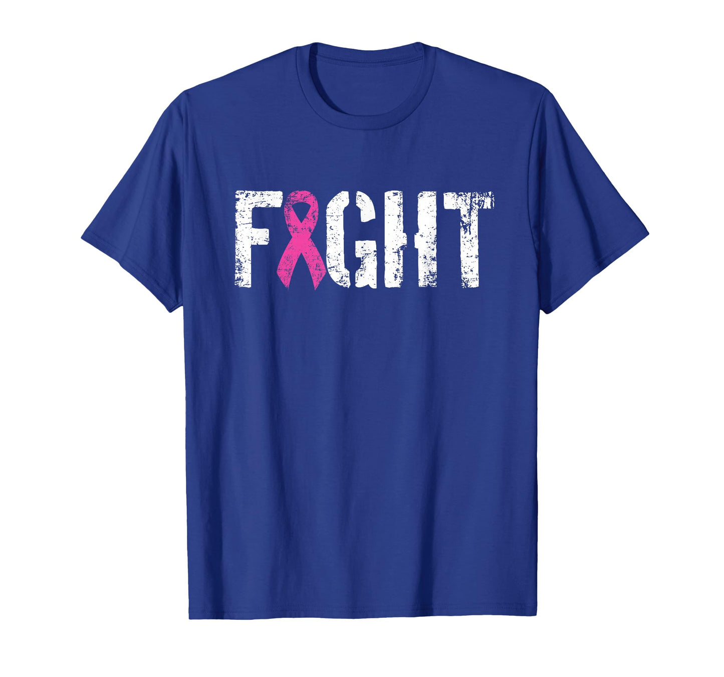 Fight Breast Cancer - Pink Military Style Awareness Ribbon T-Shirt