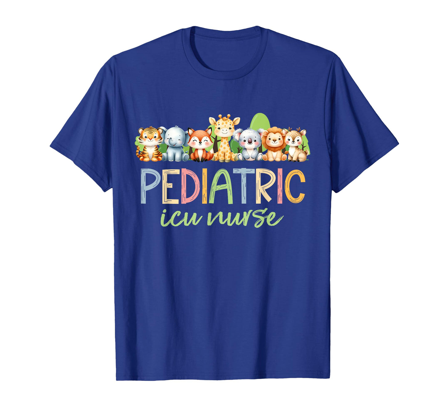 Pediatric ICU Nurse PICU Cute Animals Pediatrics RN T-Shirt