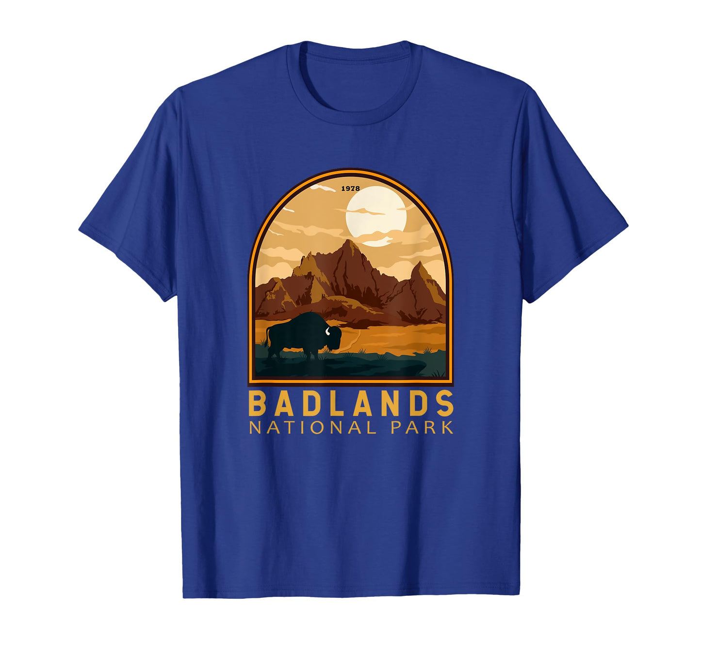 Badlands National Park South Dakota Vintage Emblem T-Shirt
