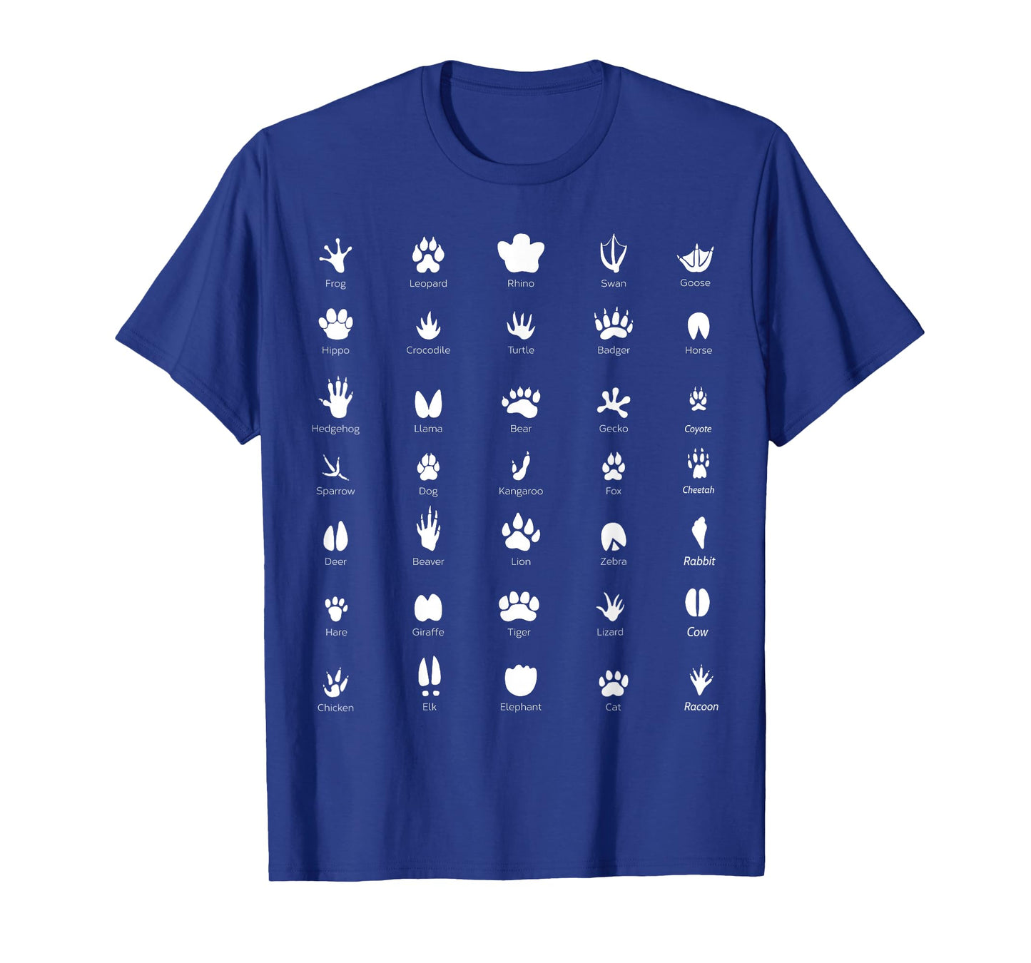 Wildlife Animals Footprints - Biologist T-Shirt