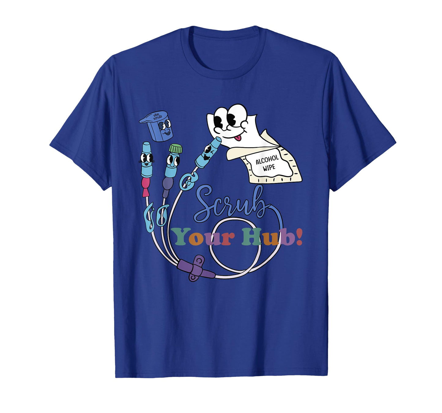 Funny Peds ER Icu Rn Nurse Scrub the Hub Nursing Student T-Shirt