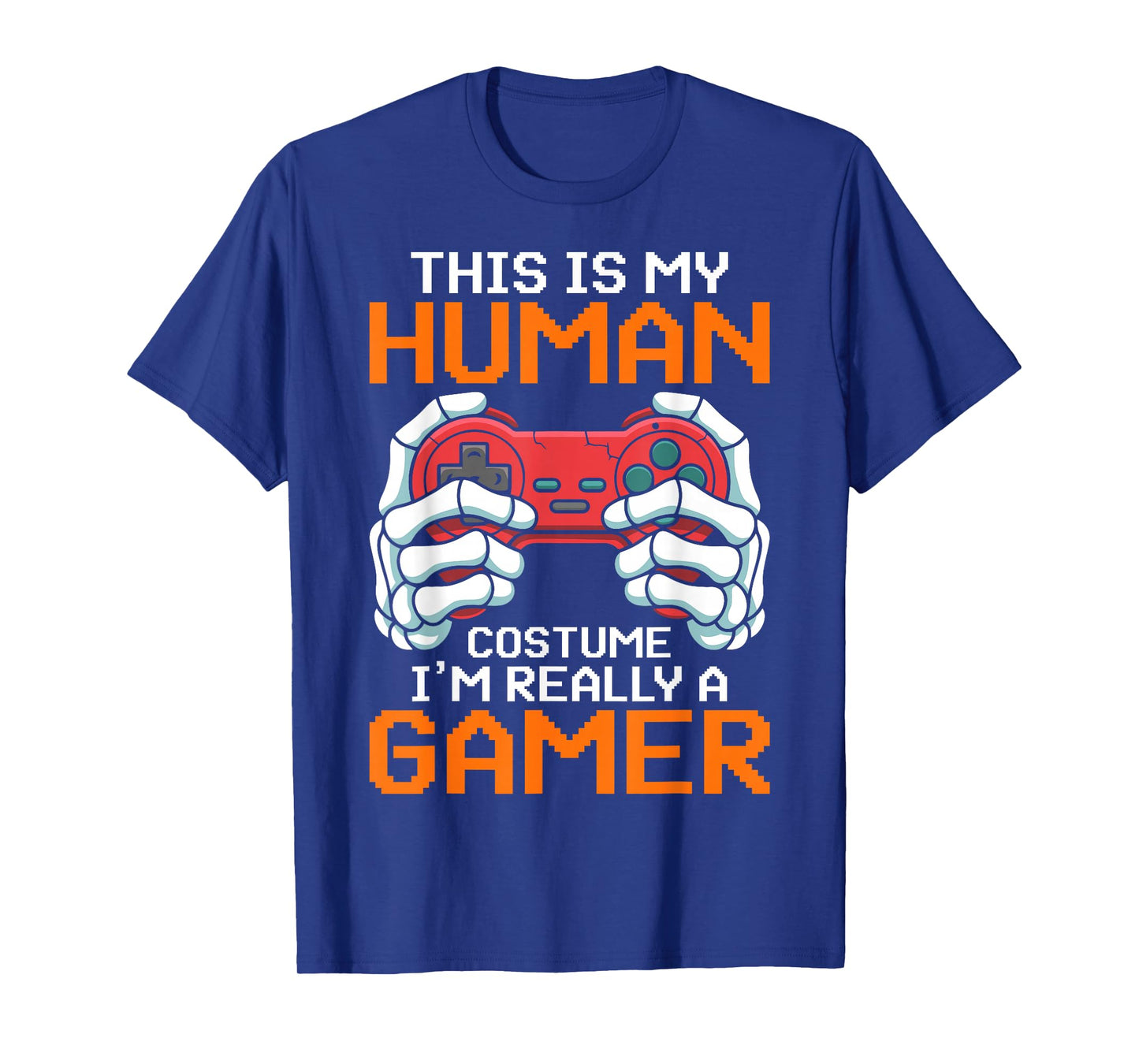 Video Games Gamer Skeleton Halloween Costume for Boys T-Shirt