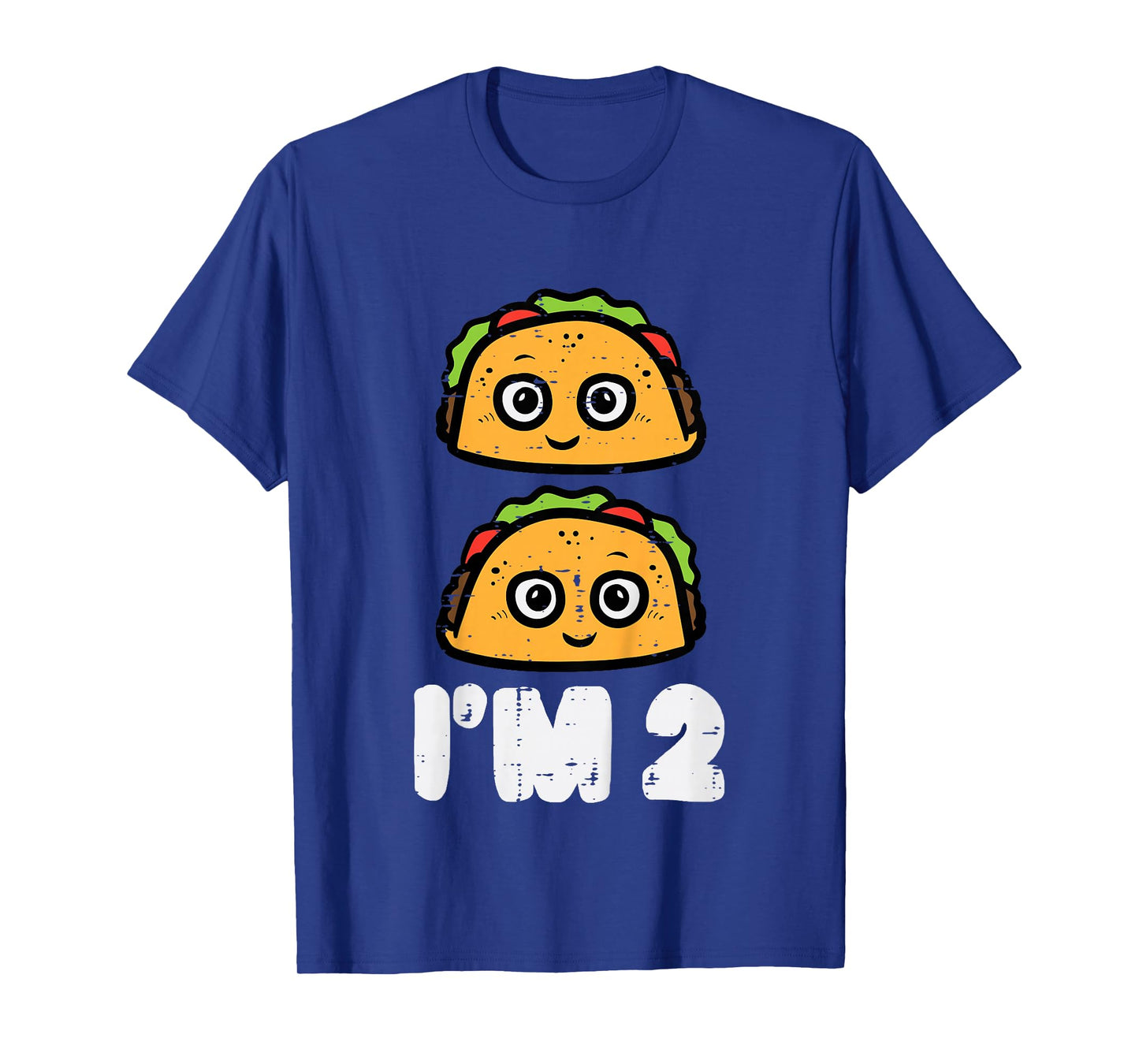 2nd Birthday Tacos Im 2 Years Old Mexican Boys Girls Kids T-Shirt