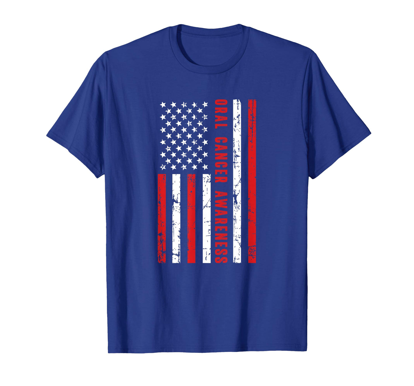 American Flag Oral Cancer Awareness Month April T-Shirt