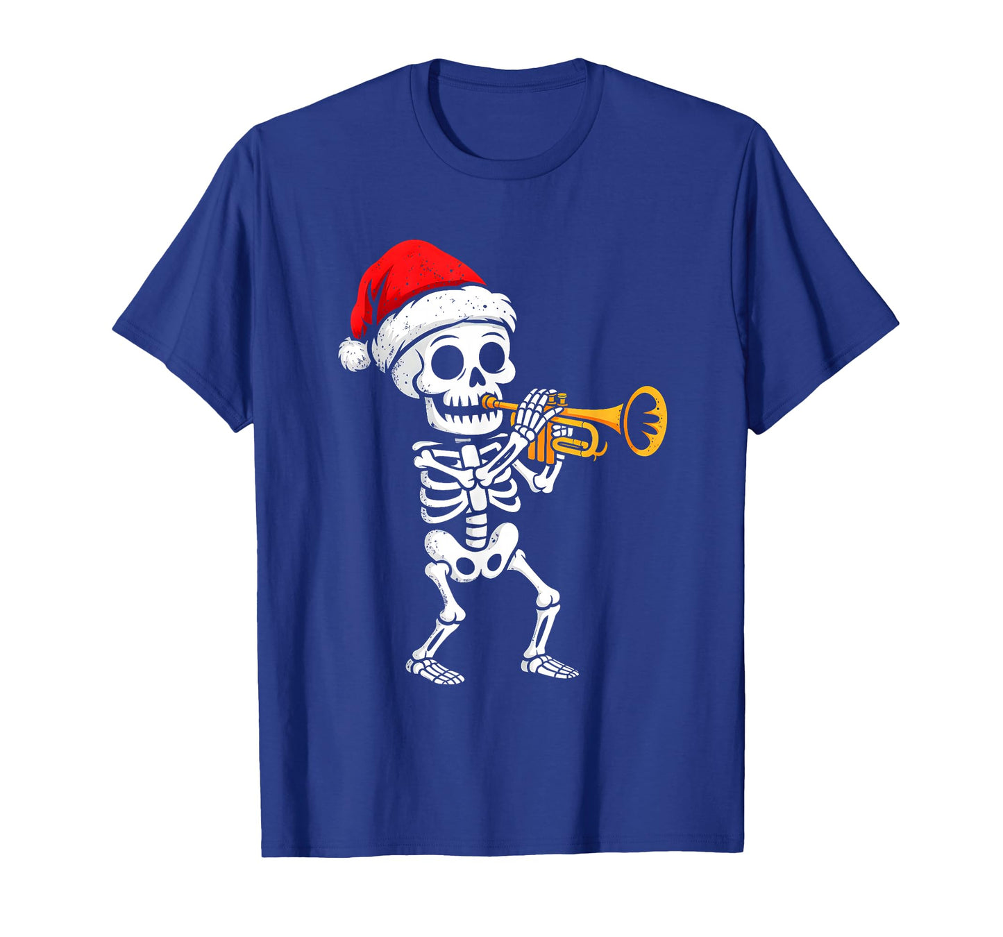 Skeleten Playing Trumpet Funny Halloween Costume Boys Kids T-Shirt