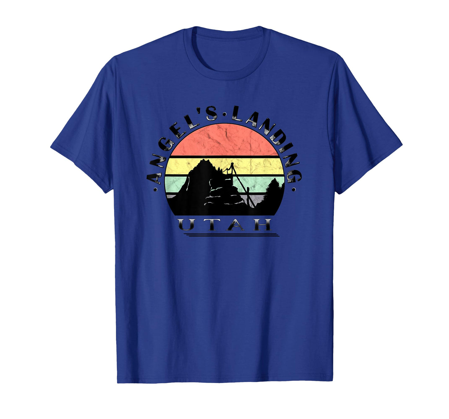 Angels Landing Retro Vintage Sunset T-Shirt
