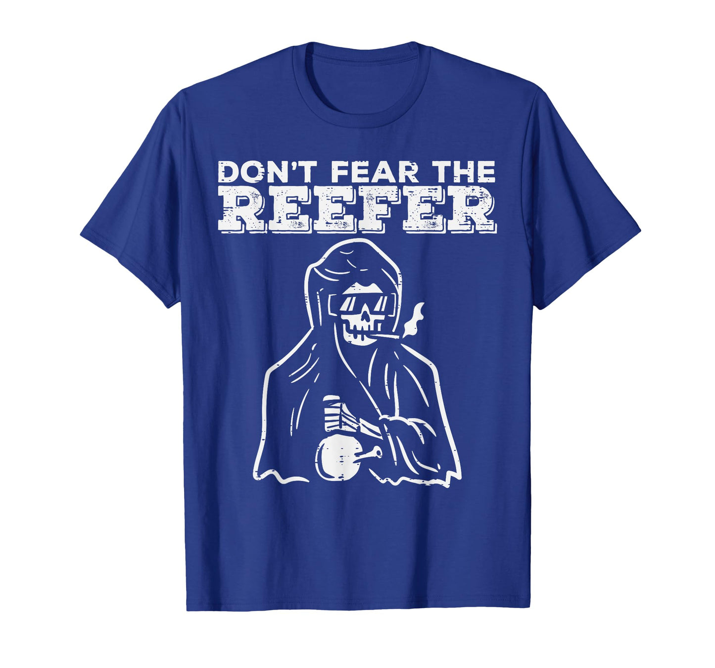 Halloween Dont Fear Reefer Grim Reaper Funny Costume Men T-Shirt