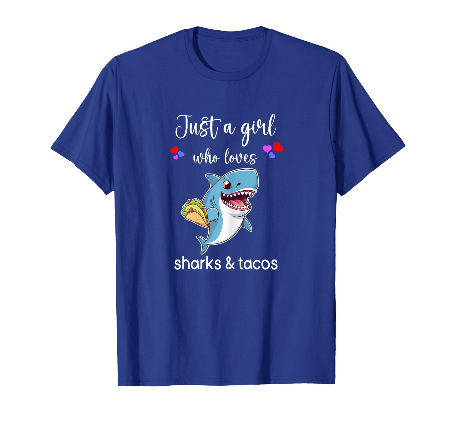 Shark Taco Shirt Girls Cute Shark Taco T-Shirt