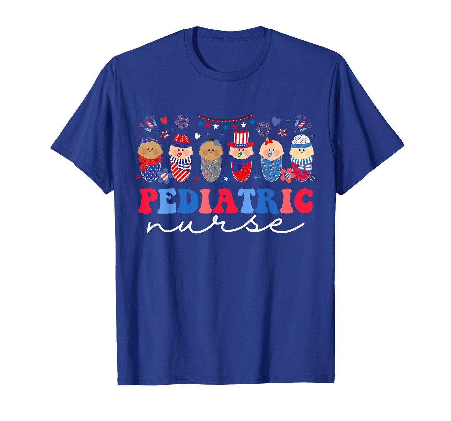 Peds Nurse 4th Of July American Pediatric Nursing T-Shirt