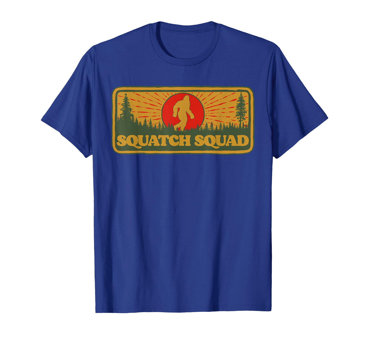 Squatch Squad Vintage Bigfoot Hunter Research Team Group 80s T-Shirt