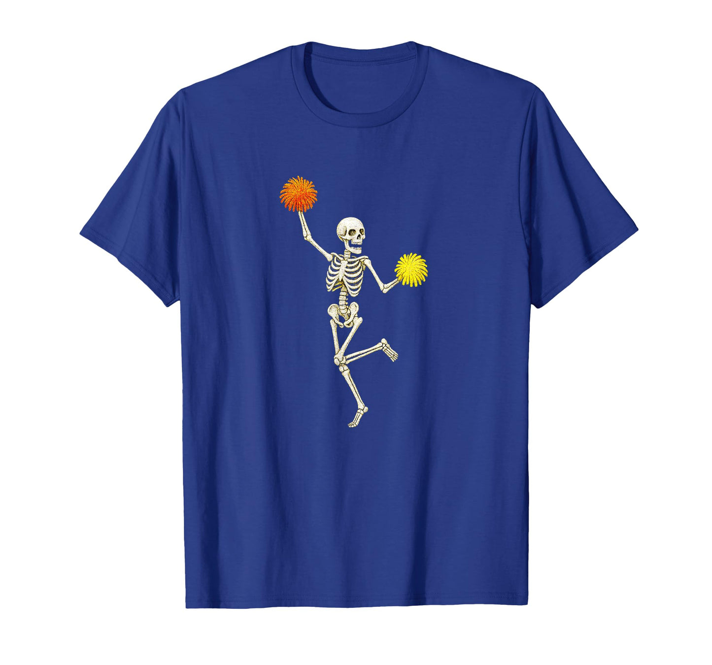 Skeleton Cheerleader Cheer Sport Football Basketball T-Shirt