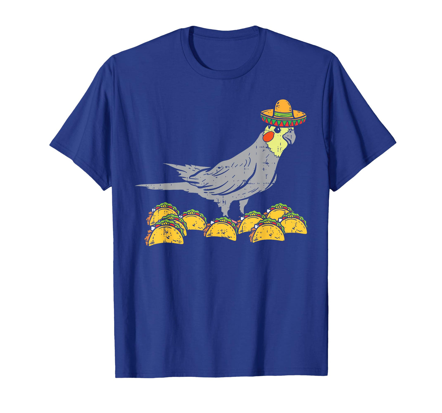 Cockatiel Bird Sombrero Tacos Cinco De Mayo Mexican T-Shirt