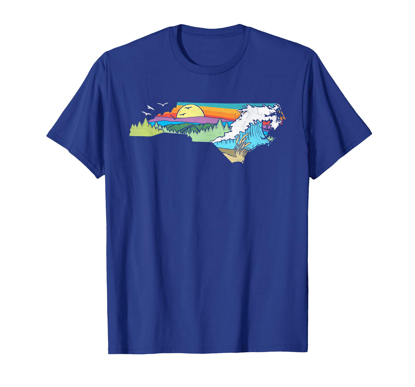 North Carolina Outdoors Retro Nature Lover Graphic T-Shirt