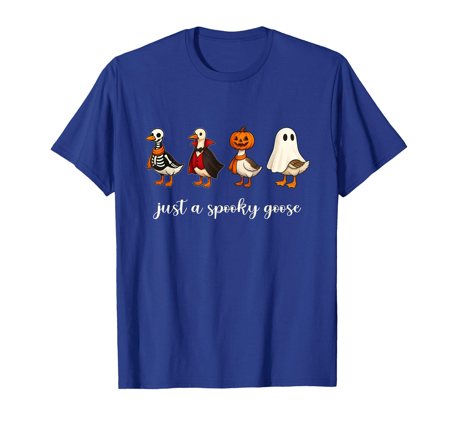 Silly Spooky Goose Halloween Funny Silly Goose Pumpkin Fall T-Shirt