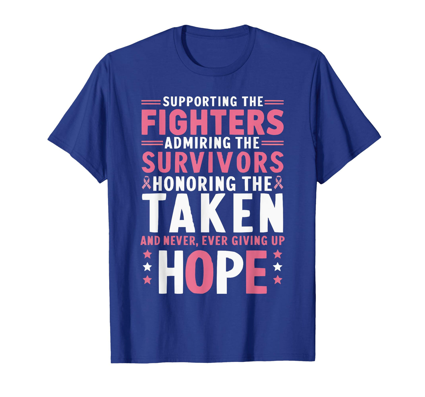 Breast Cancer Awareness Cancer Support Pink Ribbon T-Shirt