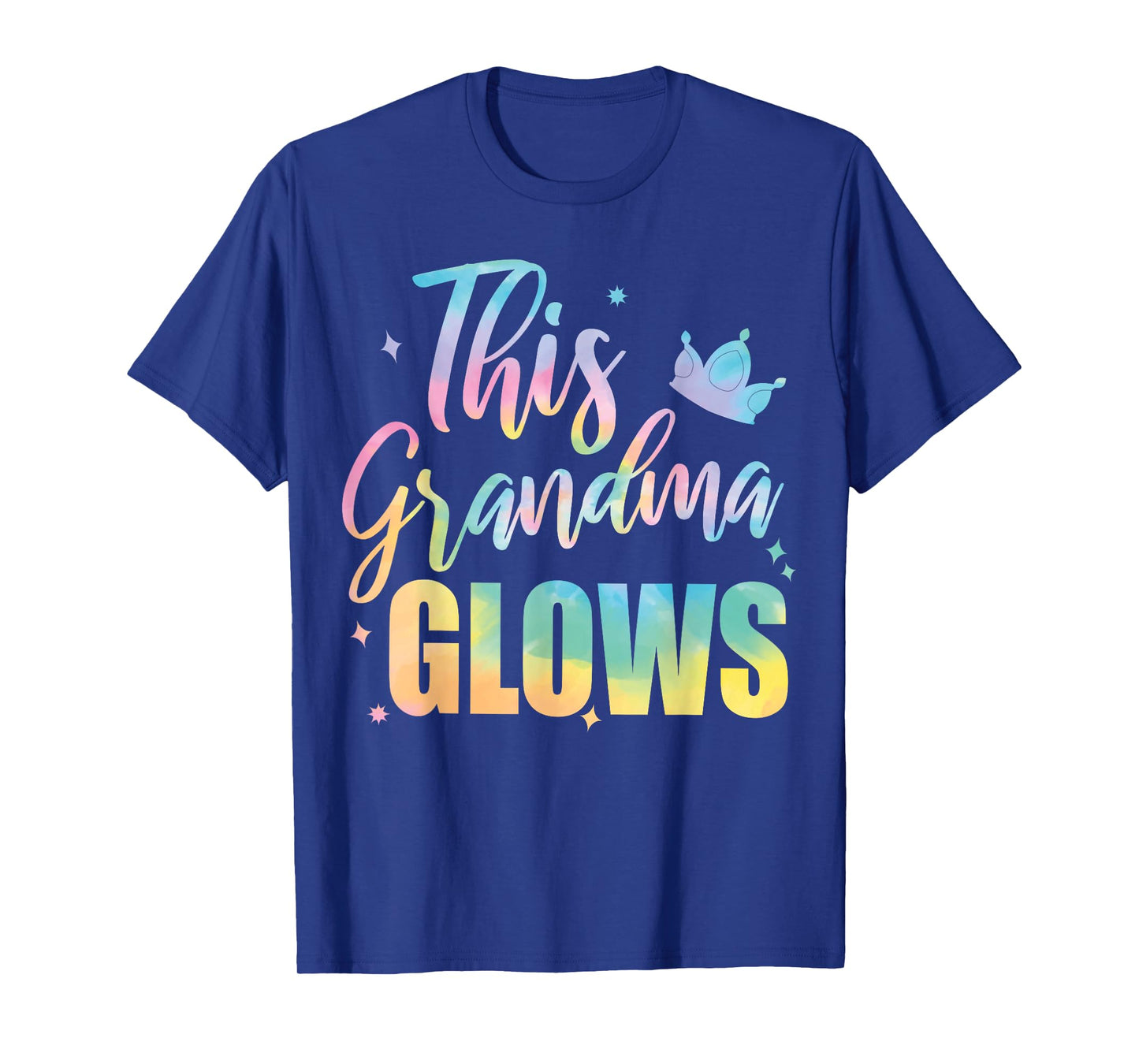 This Grandma Glows Colorful 80s 90s Happy Mothers Day T-Shirt