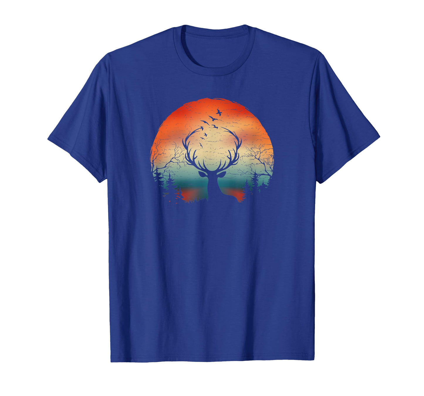 Elks Wapiti In The Woods, Mountains Wild Hunting Camping T-Shirt