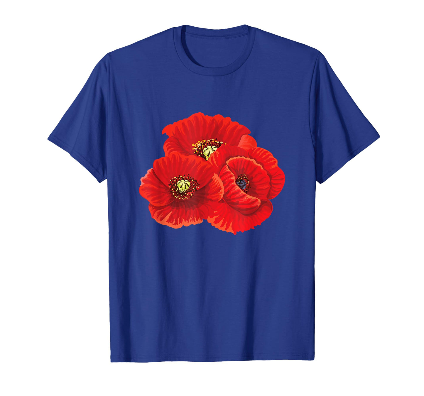 Poppy Flower Flowers Flora Nature Blossom Poppies Floral T-Shirt