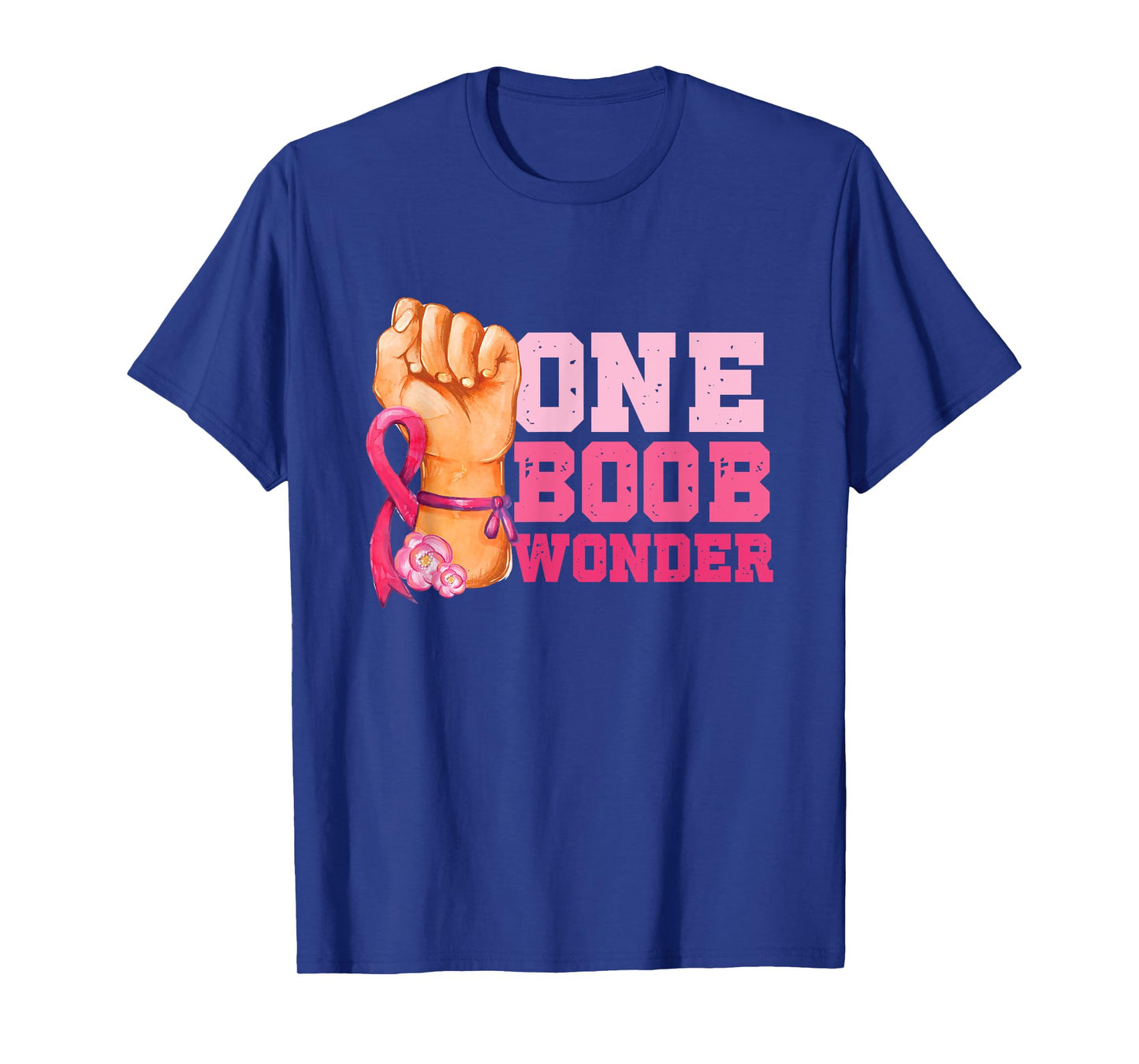 One Boob Wonder | Pink Ribbon | Breast Cancer Awareness T-Shirt