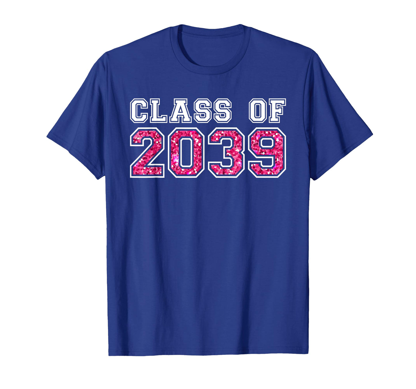 Pink Class Of 2039 Grow With Me Pre-k 12th Grade Kids Girls T-Shirt