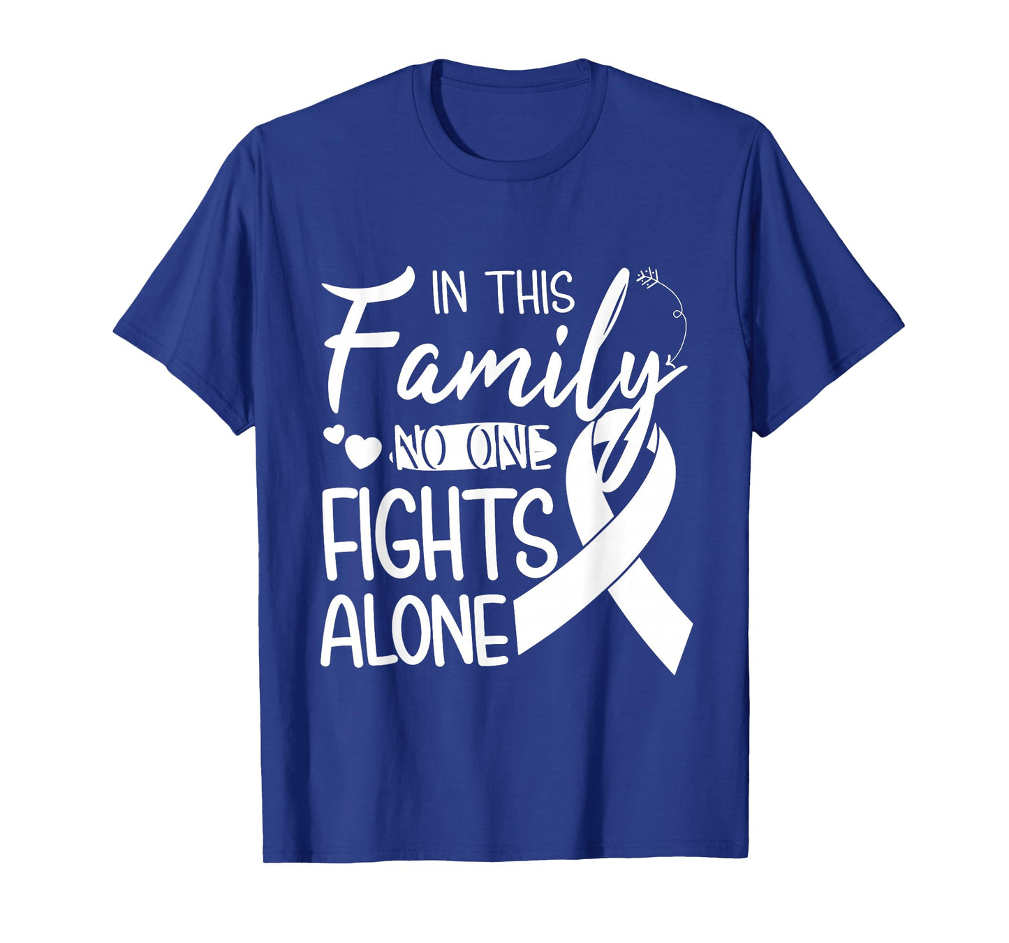 In this family no one fights alone Lung Cancer tshirt T-Shirt