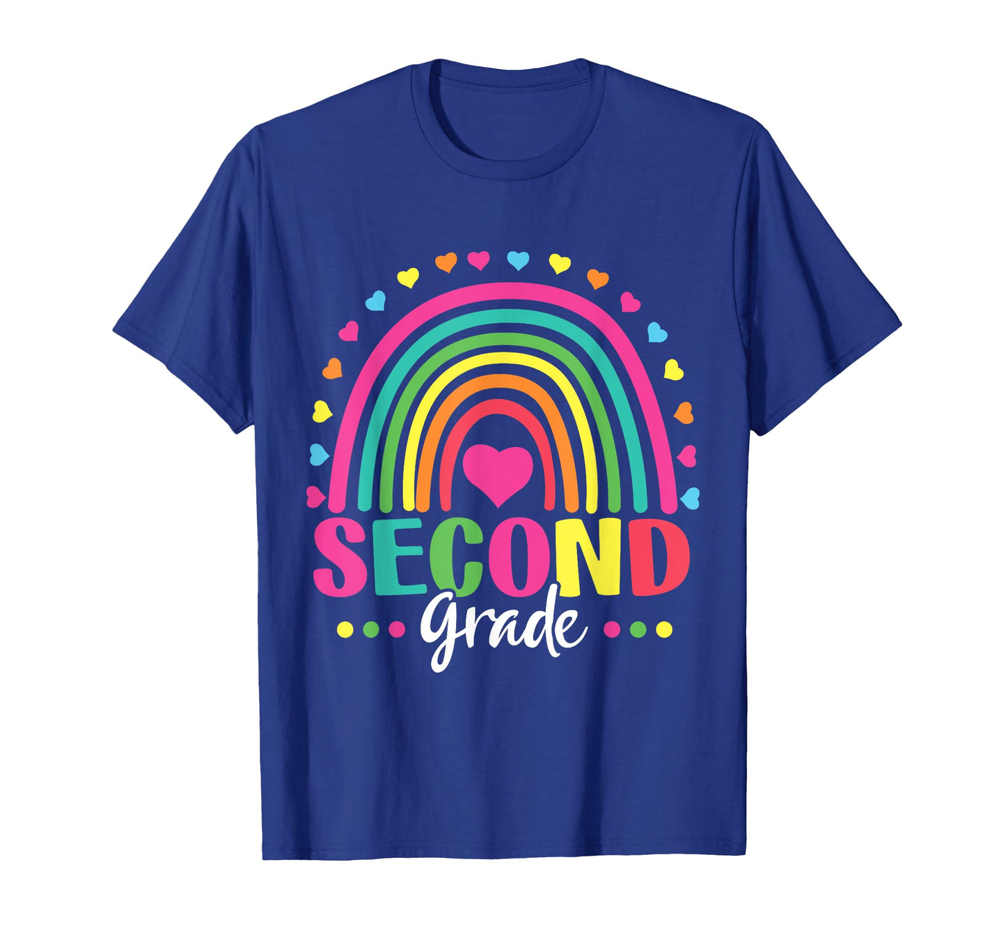 2nd Grade Rainbow Girl Boys Teacher Hello Second Grade Squad T-Shirt