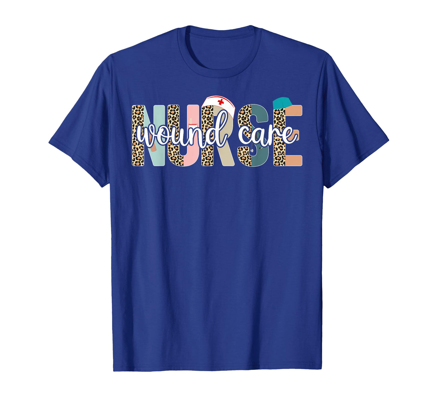 Wound Care Nurse - Nurse Life, Nurse's Day, Week, Leopard T-Shirt