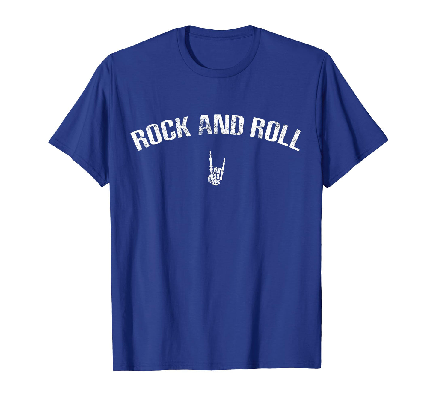 Rock and Roll Rock On Skeleton Hand Music Retro Timeless T-Shirt