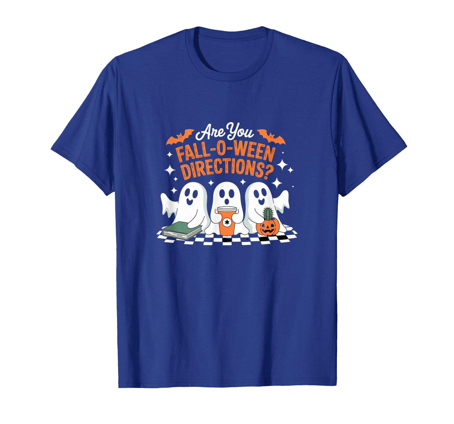 are You Fall-O-Ween Directions? - Funny 3 Ghost Halloween T-Shirt