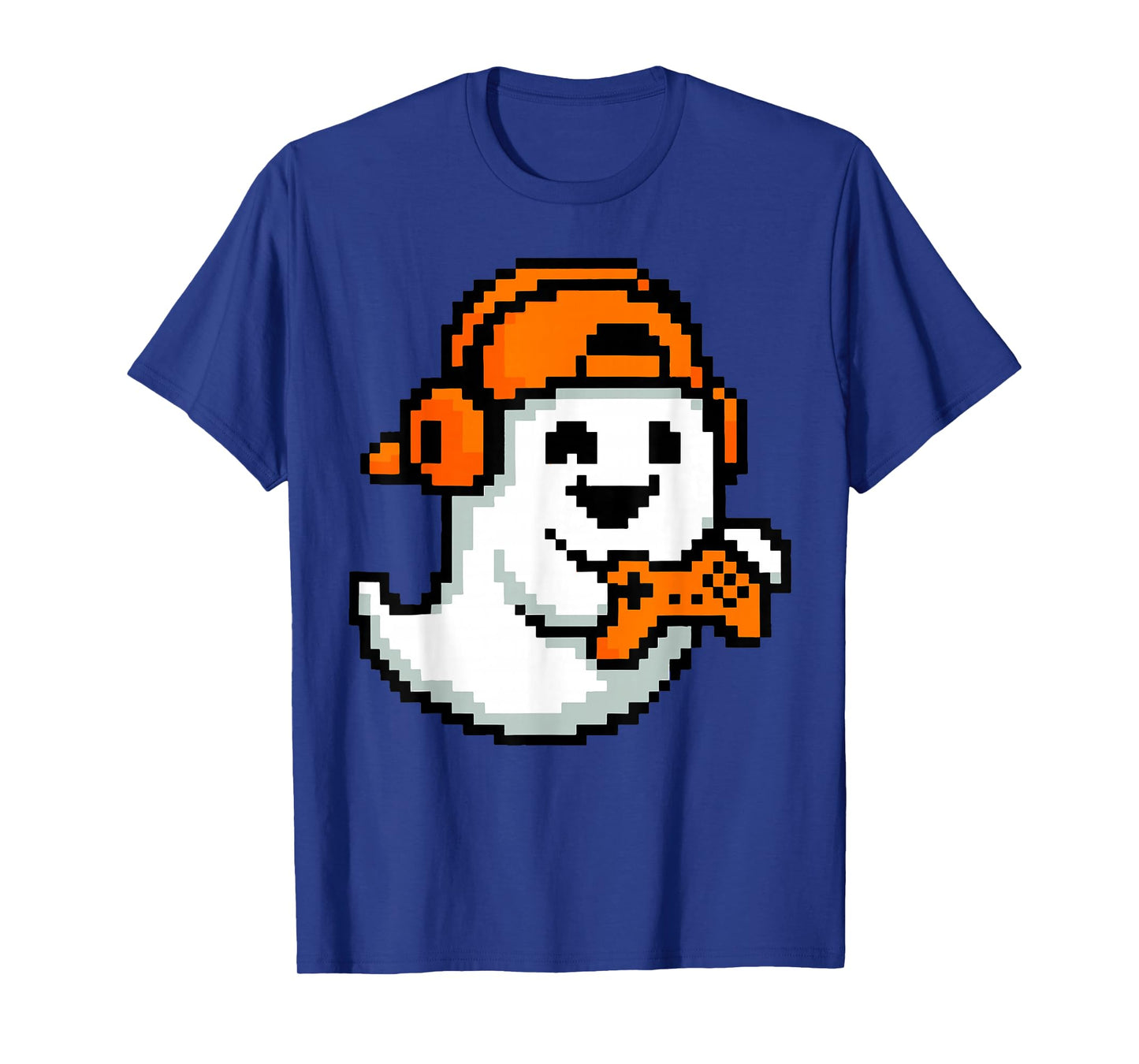 Halloween Ghost Gamer Pixel Video Gaming T-Shirt