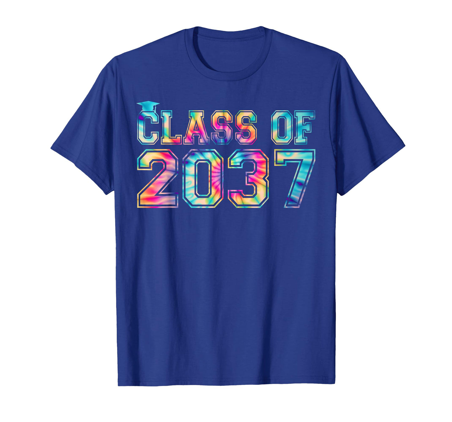 Class Of 2037 Pre-K Graduate Preschool Tie Dye Graduation T-Shirt