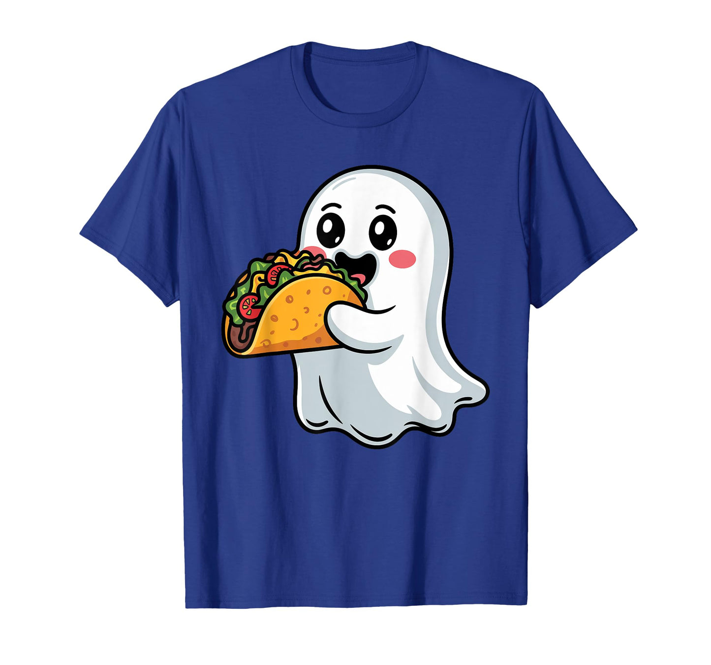 Ghost Eating Tacos Funny Halloween Tacos Lover Toddler Kids T-Shirt