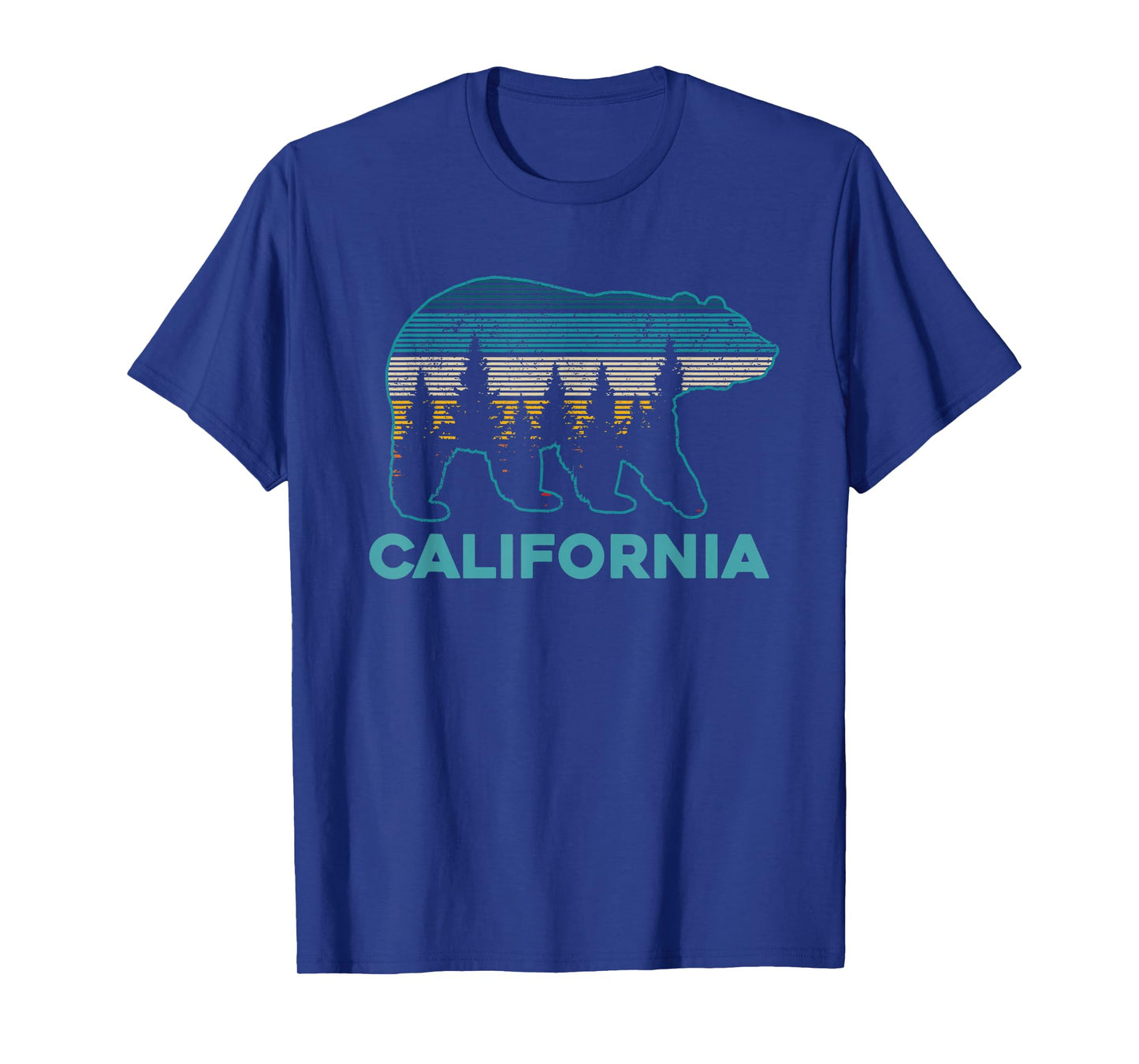 California Bear Vintage Retro Nature Hiking Souvenir Gift T-Shirt