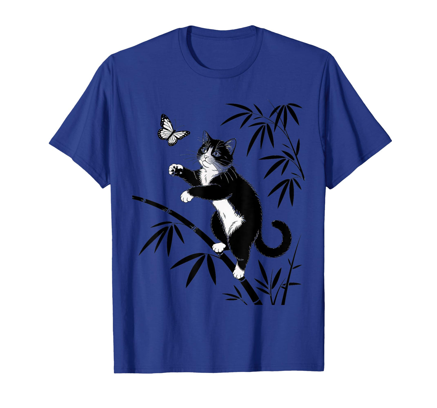 Cat Japanese Emaki Traditional Scroll Narrative Nature Scene T-Shirt